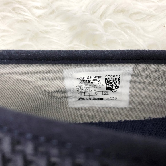 Sperry Top Side Seaside Emaboss Suede Navy US 10 - Picture 2 of 8